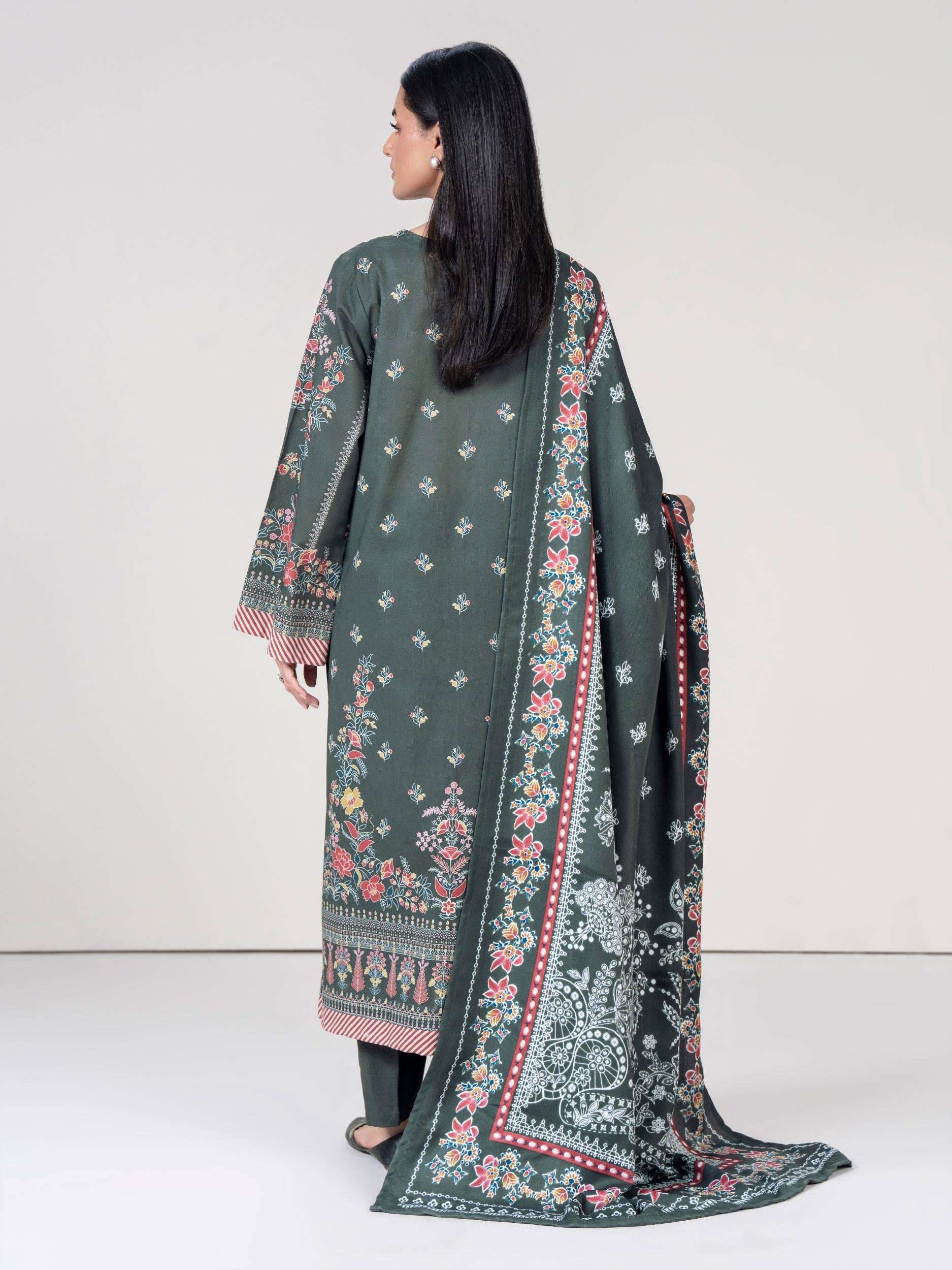 3 Piece Khaddar Suit (Pret)