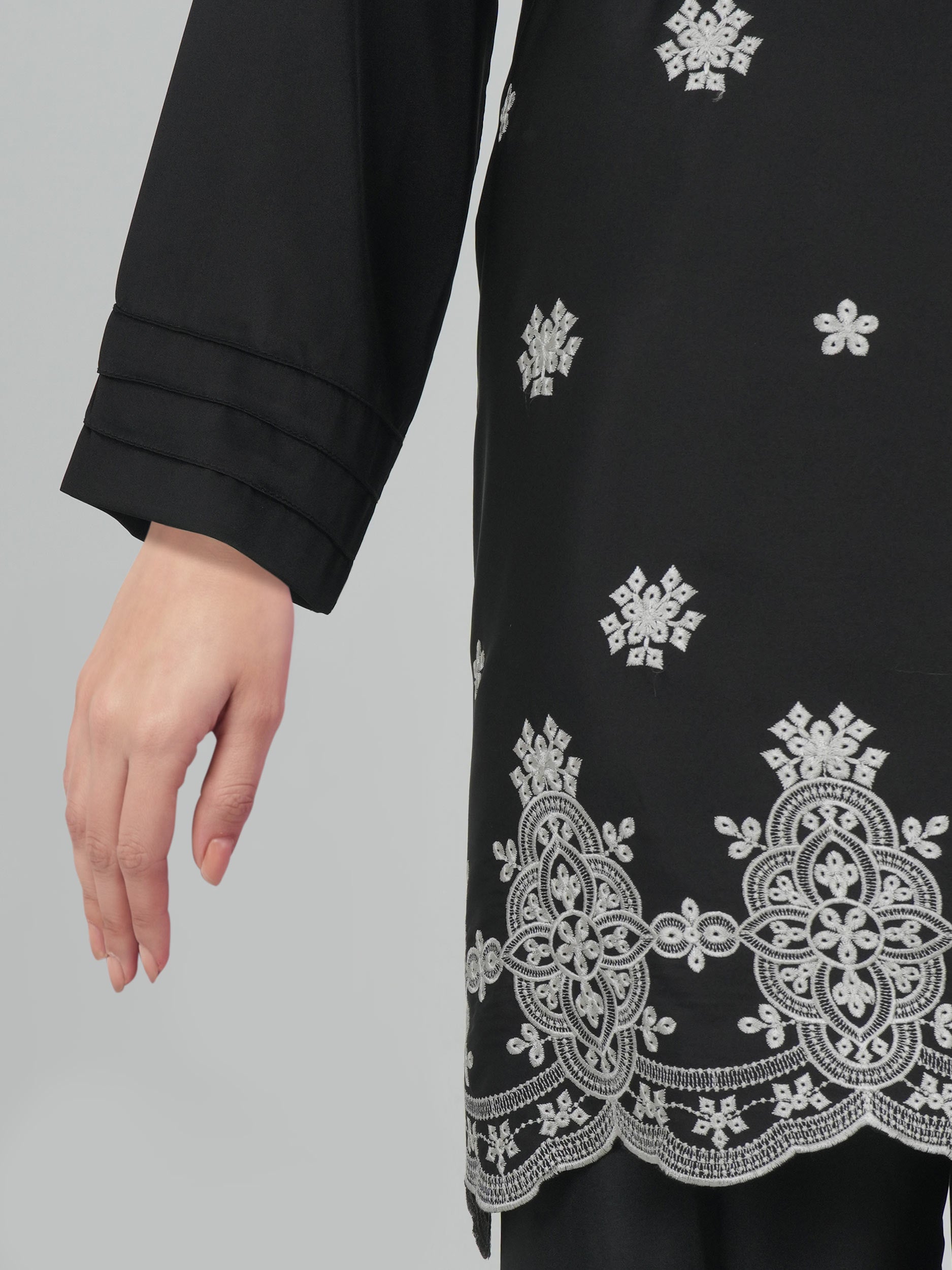 2 Piece Silk Suit- Embroidered (Pret)