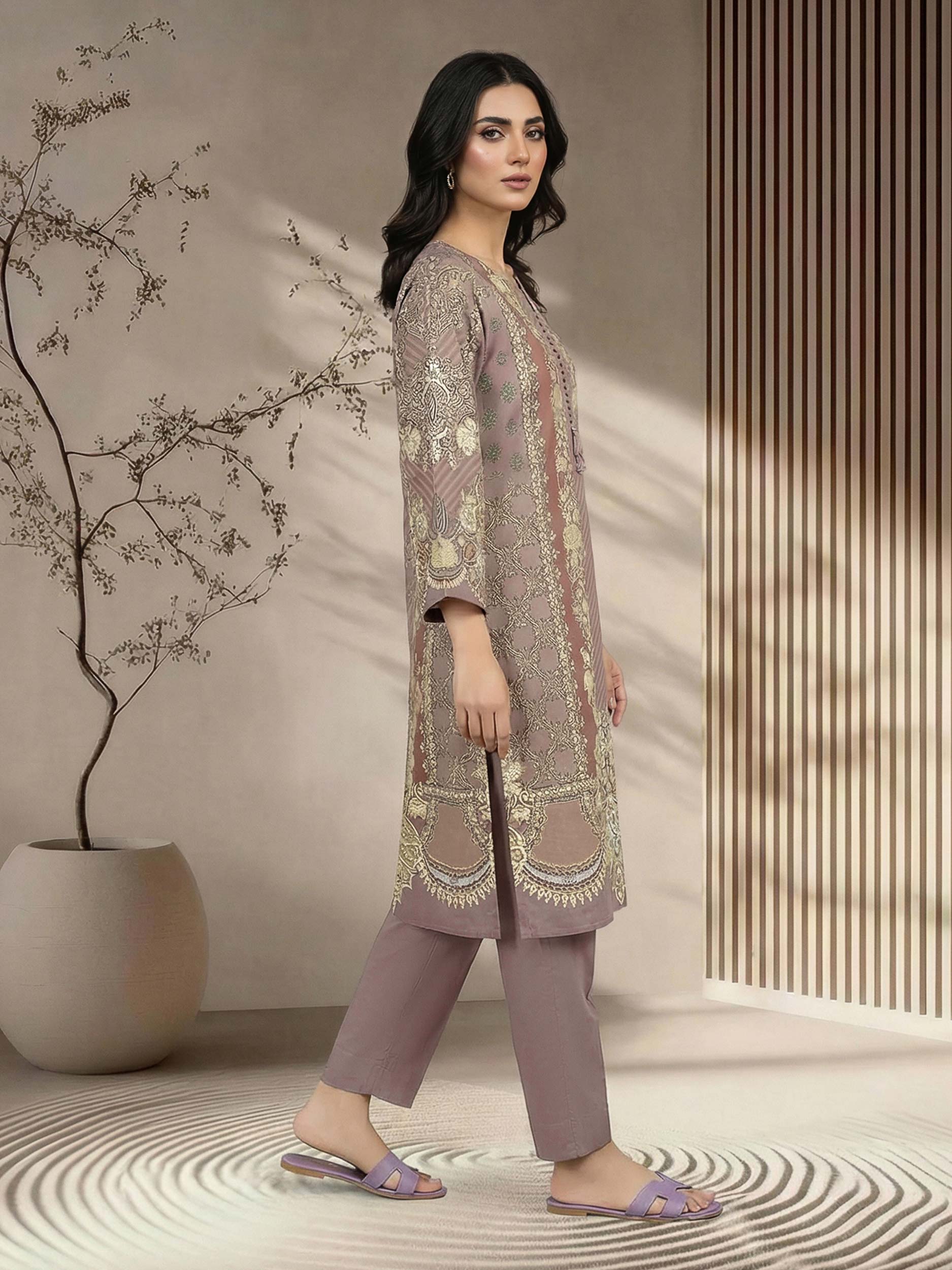 2 Piece Satin Suit (Pret)