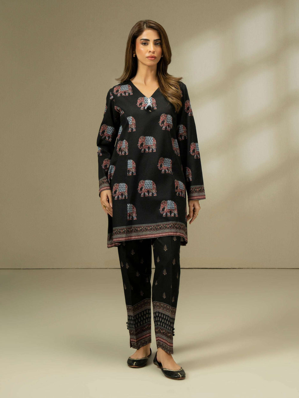 2 Piece Khaddar Suit-Printed (Pret)