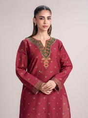 2 Piece Khaddar Suit- Embroidered (Pret)