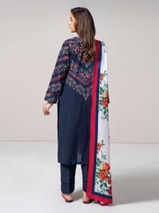 3 Piece Slub Khaddar Suit (Pret)