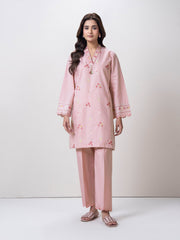 2 Piece Yarn Dyed Suit-Embroidered  (Pret)