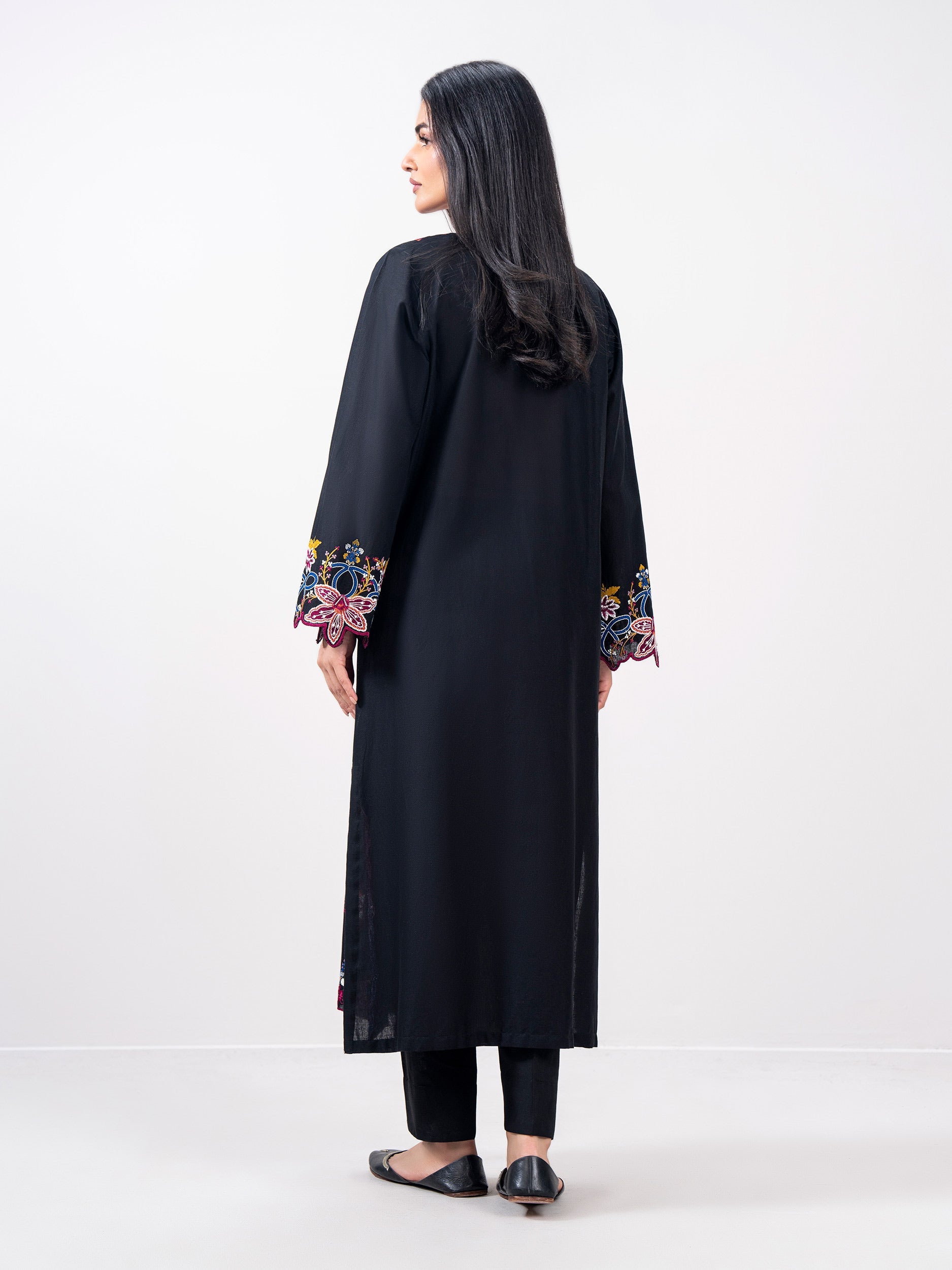 Khaddar Shirt- Embroidered (Pret)
