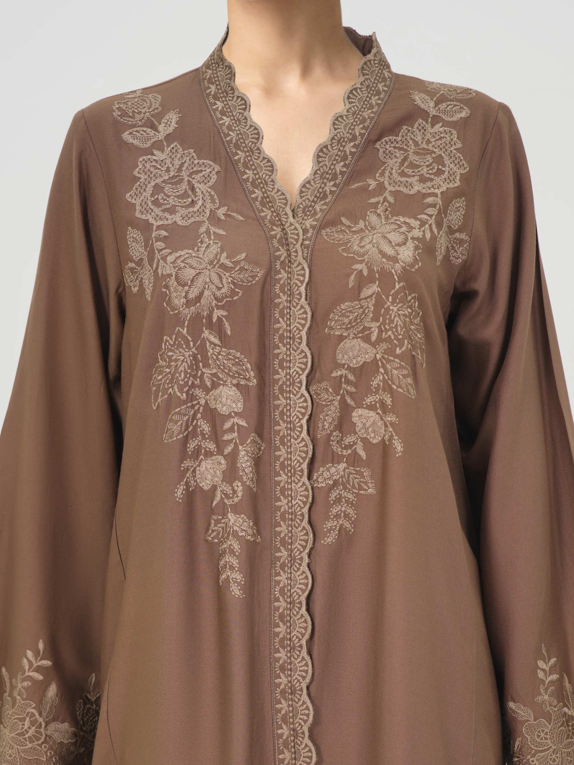2 Piece Crepe- Embroidered (Pret)