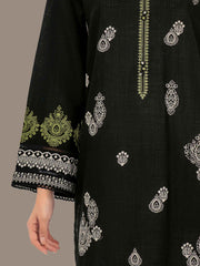 3 Piece Slub Khaddar- Embroidered (Pret)