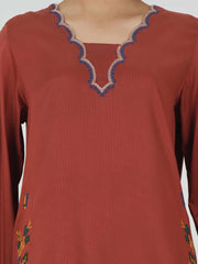 Crepe Kurti- Embroidered
