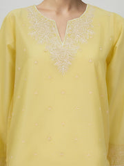 2 Piece Lawn Slub- Embroidered (Pret)