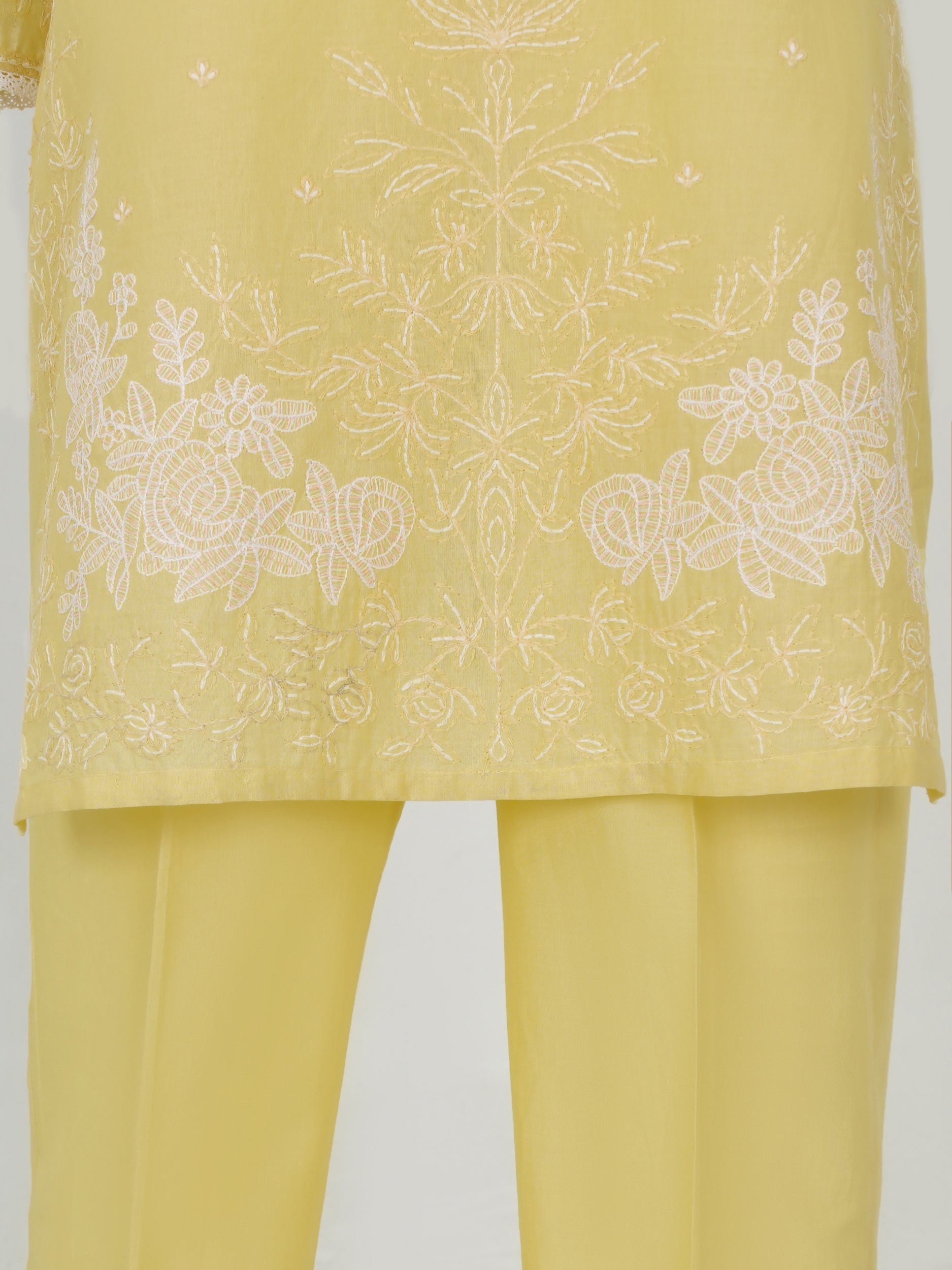 2 Piece Lawn Slub- Embroidered (Pret)