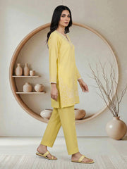 2 Piece Lawn Slub- Embroidered (Pret)