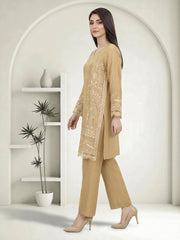 2 Piece Jacquard Yarn Dyed Suit- Embroidered (Pret)