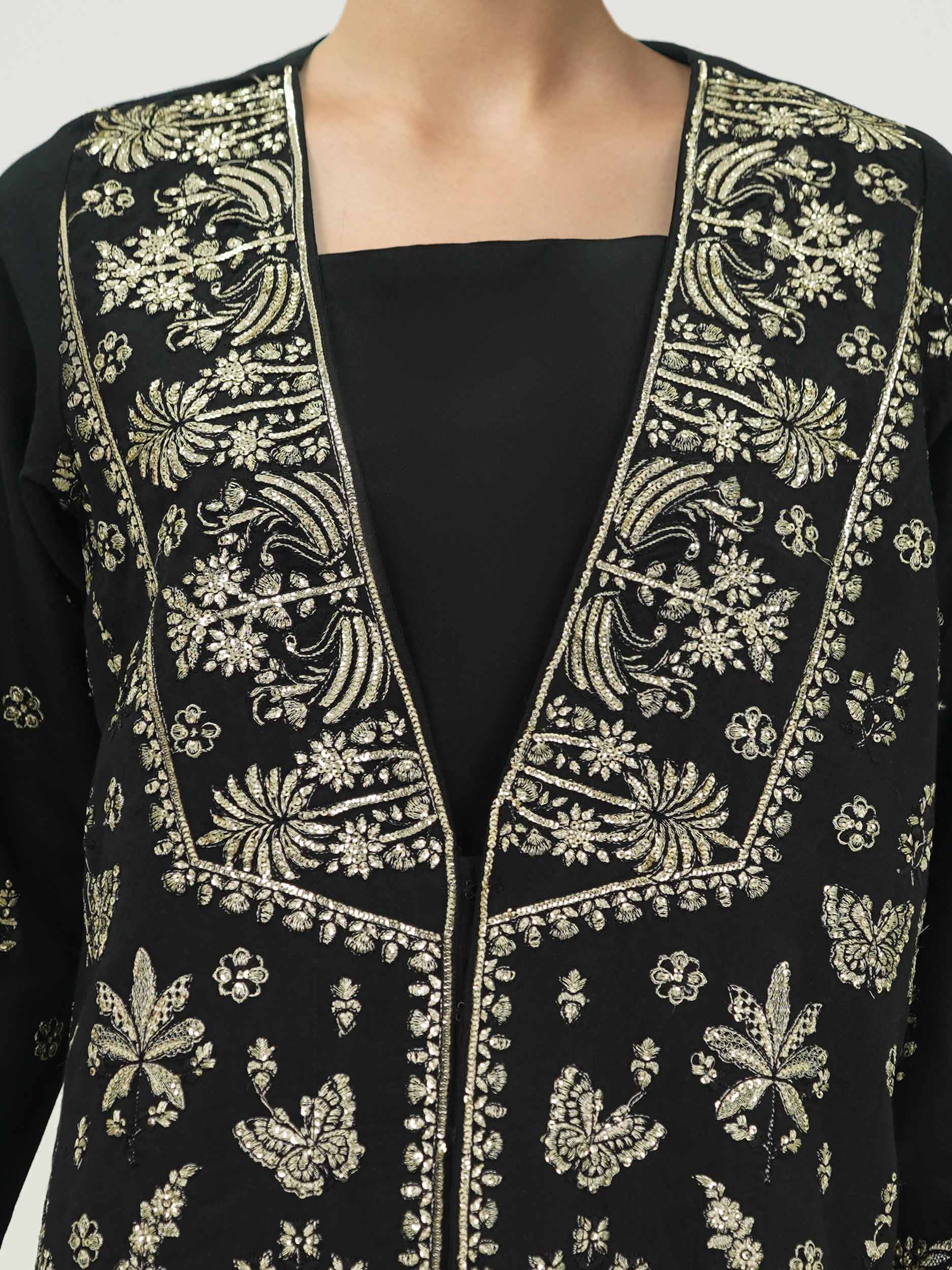 2 Piece Khaddi Silk Suit-Embroidered (Pret)