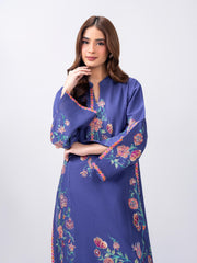 2 Piece Slub Khaddar Suit- Embroidered (Pret)