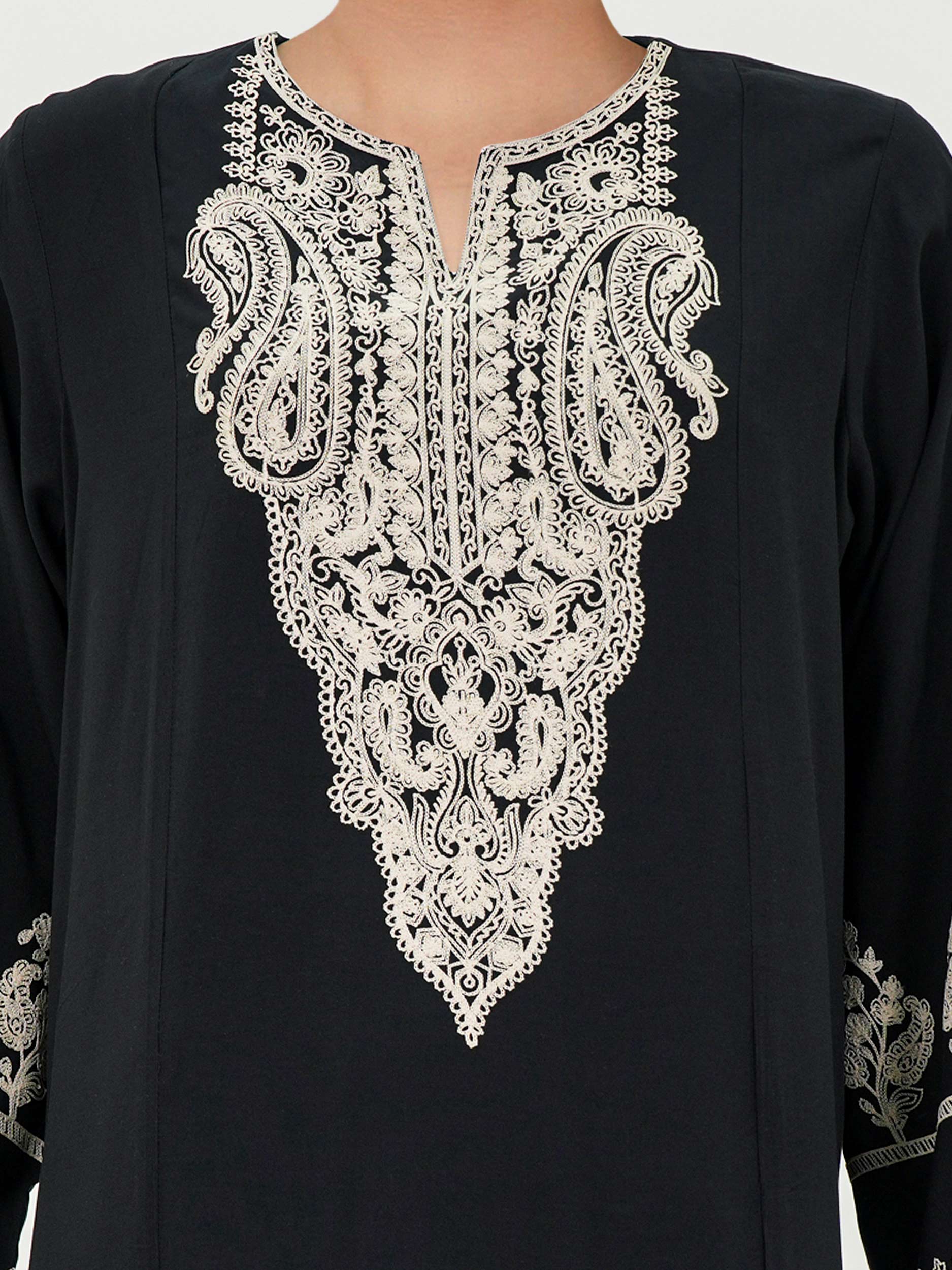 2 Piece Linen Suit- Embroidered (Pret)