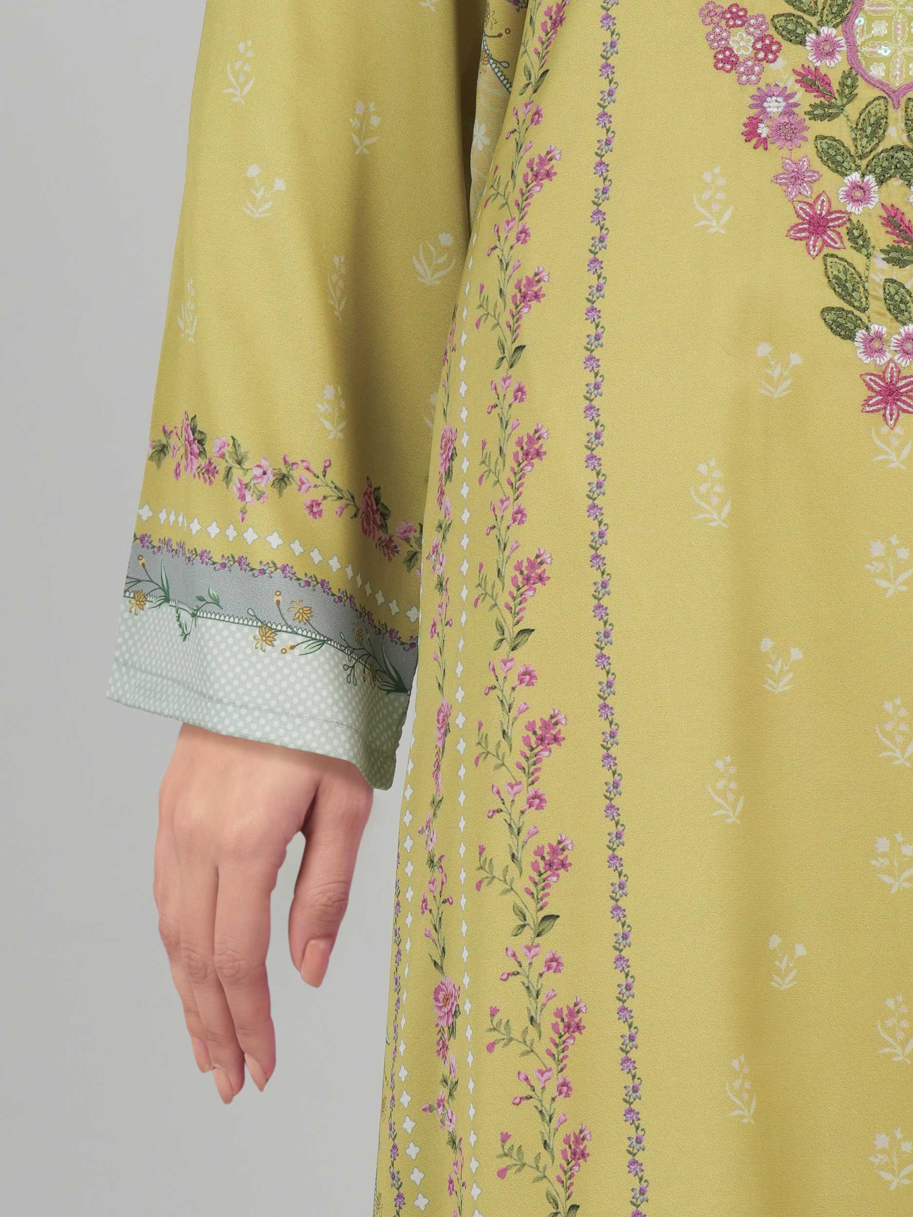 Silk Kaftan- Embroidered (Pret)