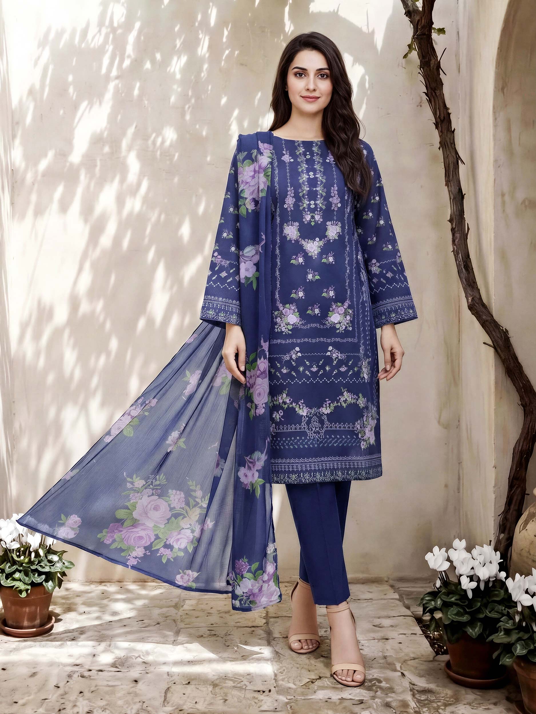 3 Piece Lawn Suit (Pret)