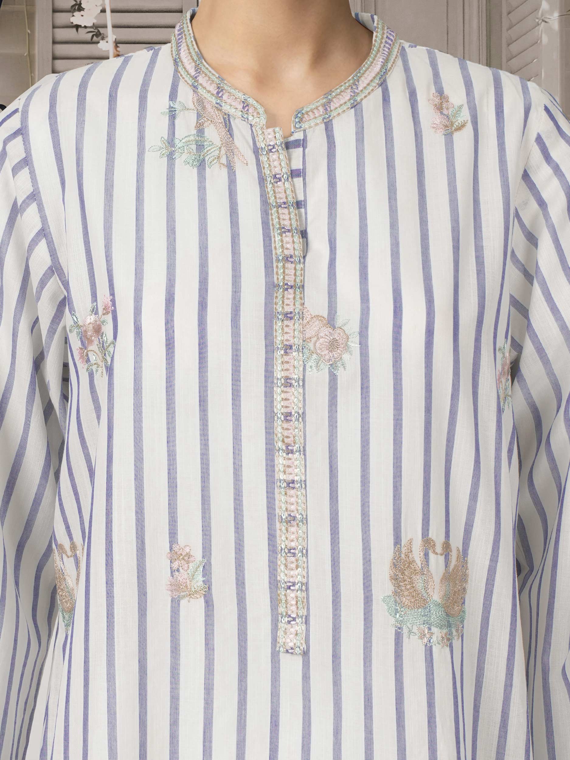 Yarn Dyed Shirt- Embroidered (Pret)