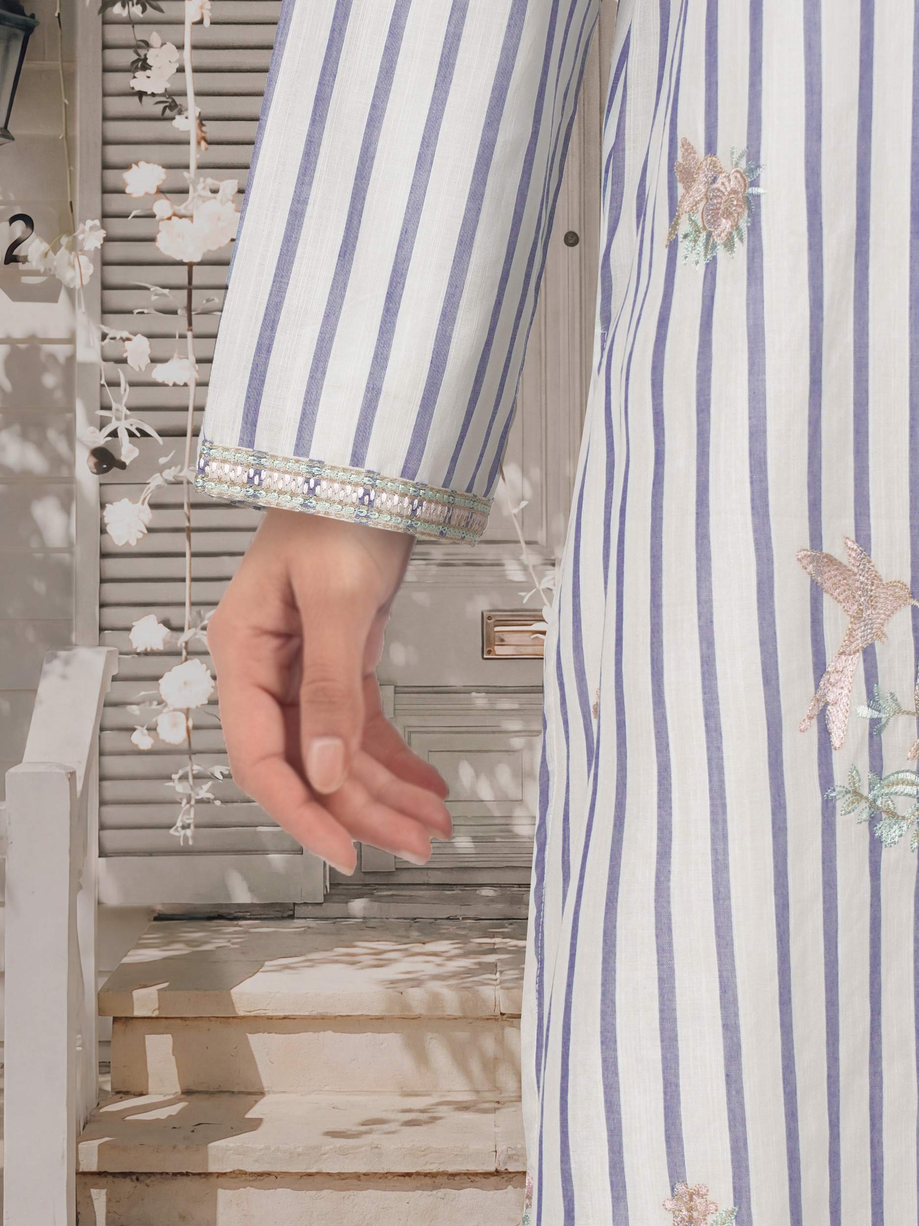Yarn Dyed Shirt- Embroidered (Pret)