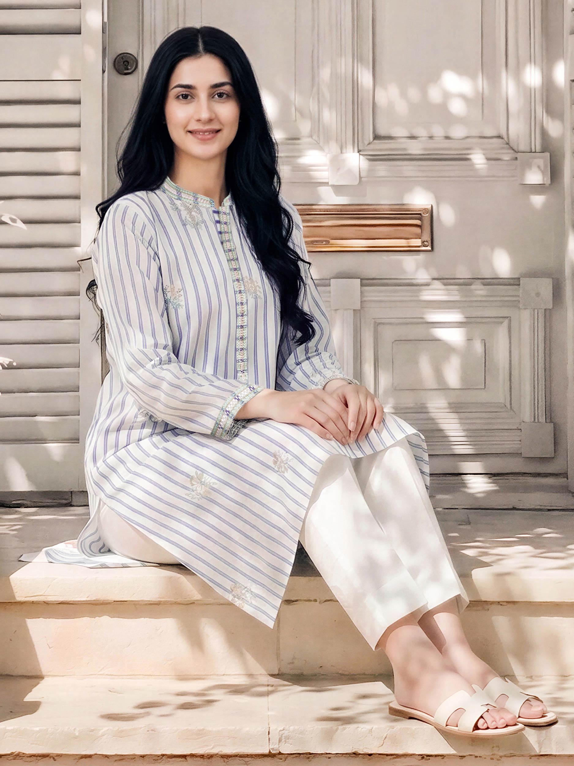 Yarn Dyed Shirt- Embroidered (Pret)