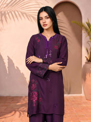2 Piece Premium Silk Suit- Embroidered (Pret)