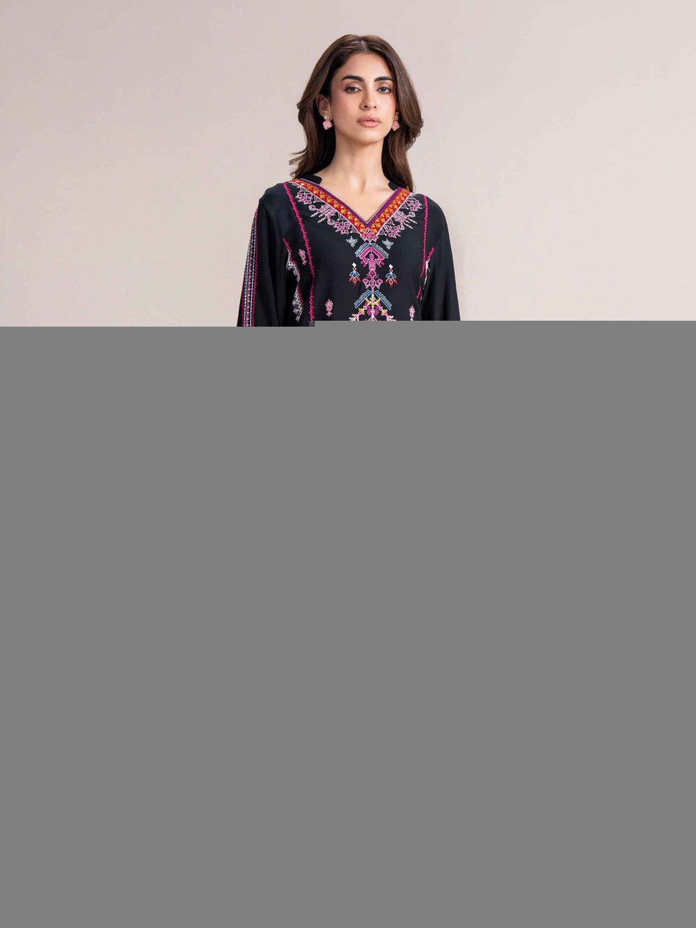 Stone Kurti-Embroidered (Pret)