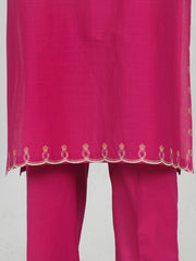 2 Piece Lawn Slub Suit- Embroidered (Pret)
