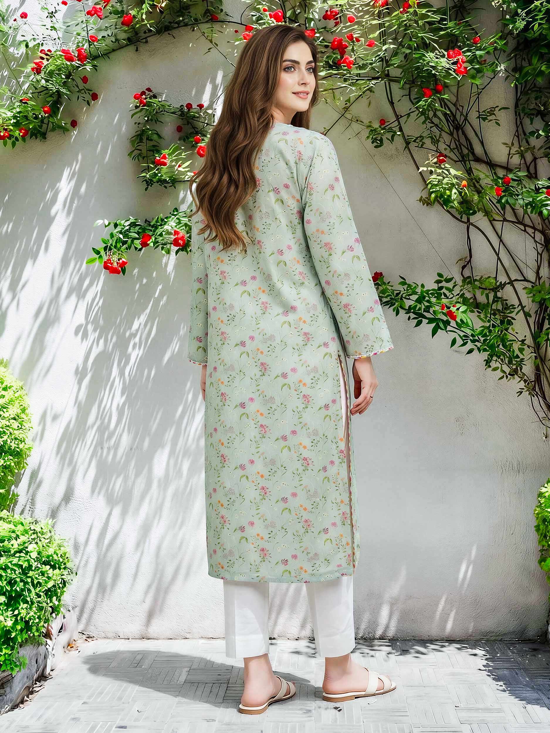Lawn Shirt- Embroidered (Pret)
