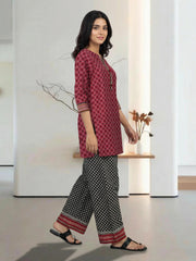 2 Piece Lawn Slub Suit (Pret)
