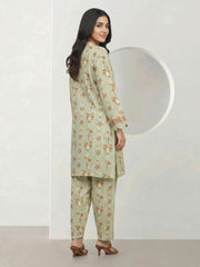 2 Piece Viscose Suit- Embroidered (Pret)