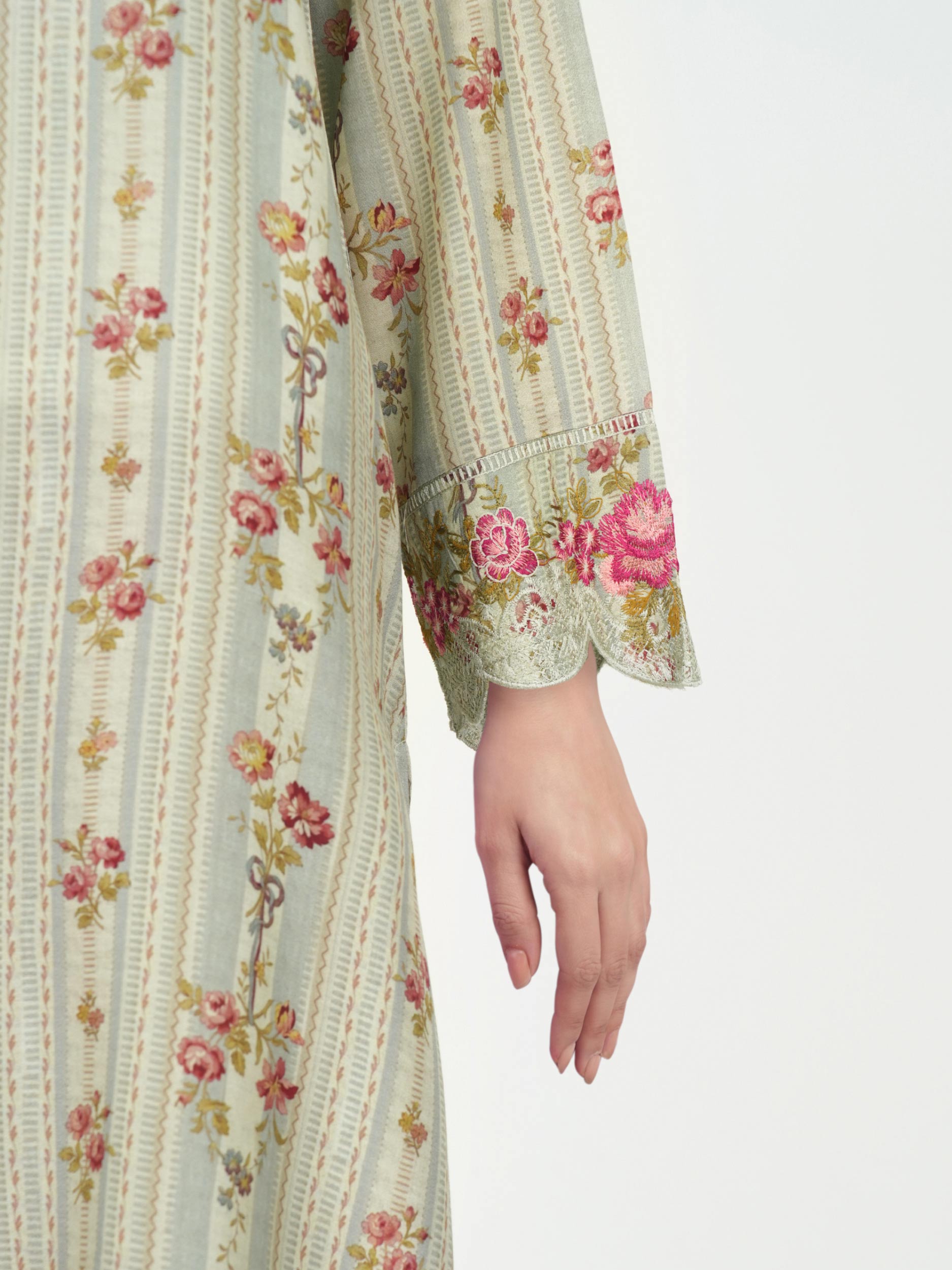 2 Piece Viscose Suit- Embroidered (Pret)