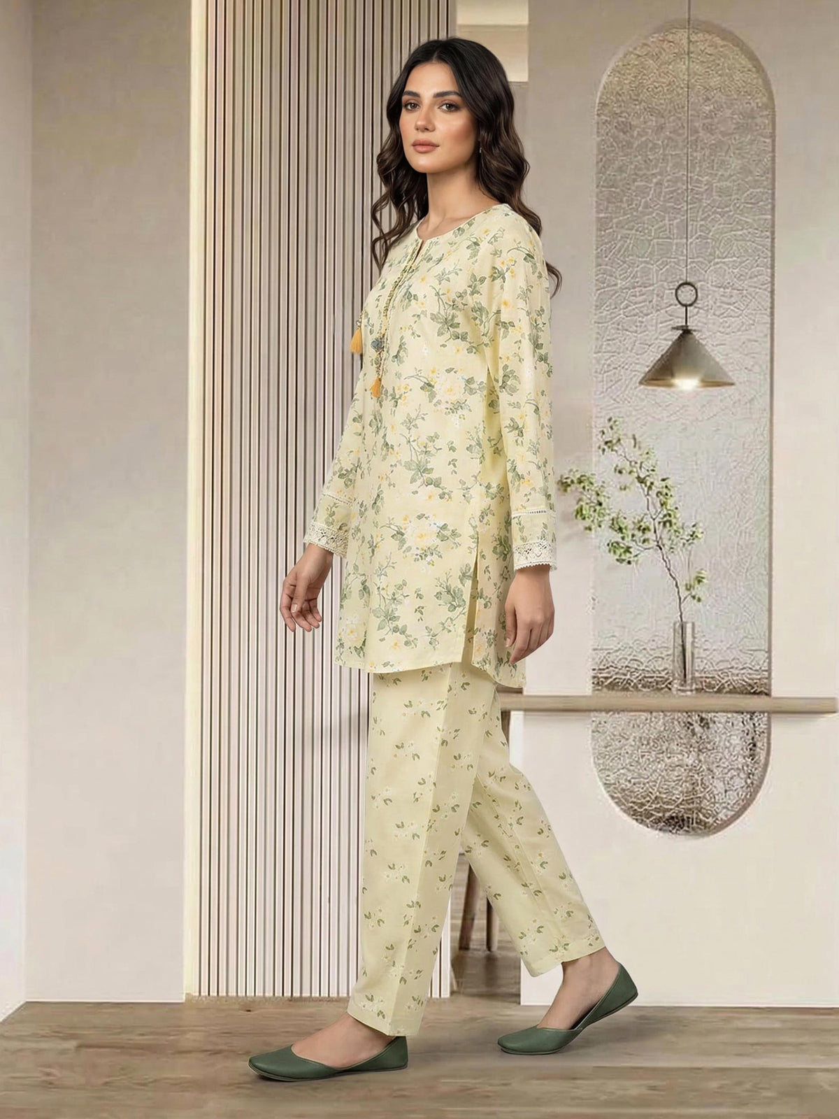2 Piece Lawn Suit- Embroidered (Pret)