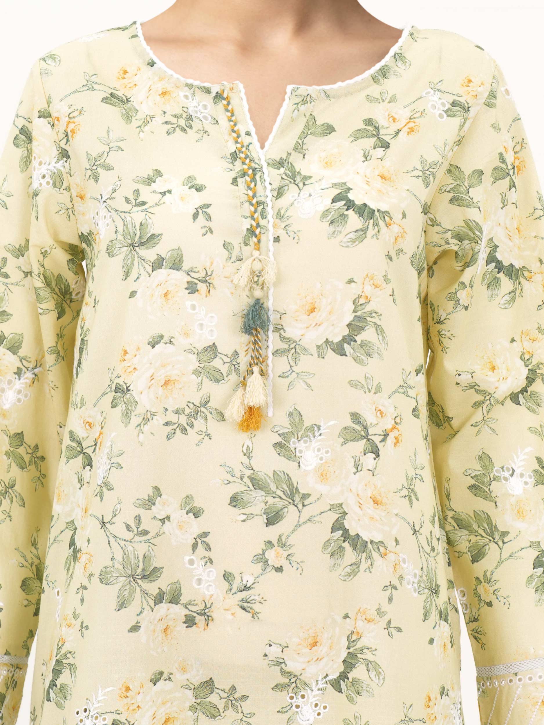 2 Piece Lawn Suit- Embroidered (Pret)