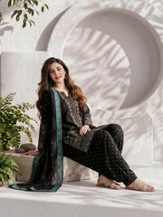 3 Piece Lawn Suit- Embroidered (Pret)