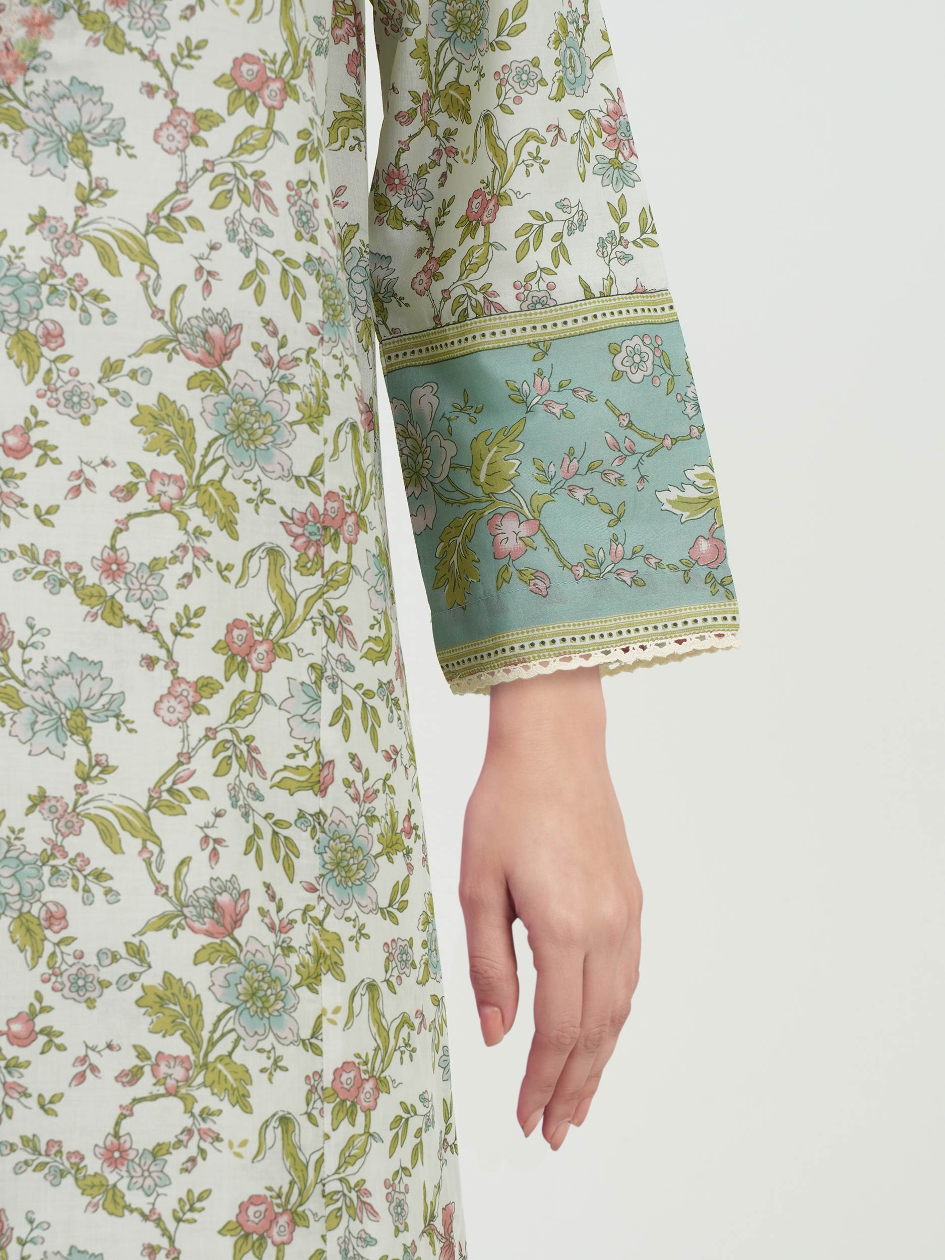 3 Piece Lawn Suit- Embroidered (Pret)