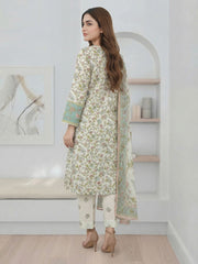 3 Piece Lawn Suit- Embroidered (Pret)