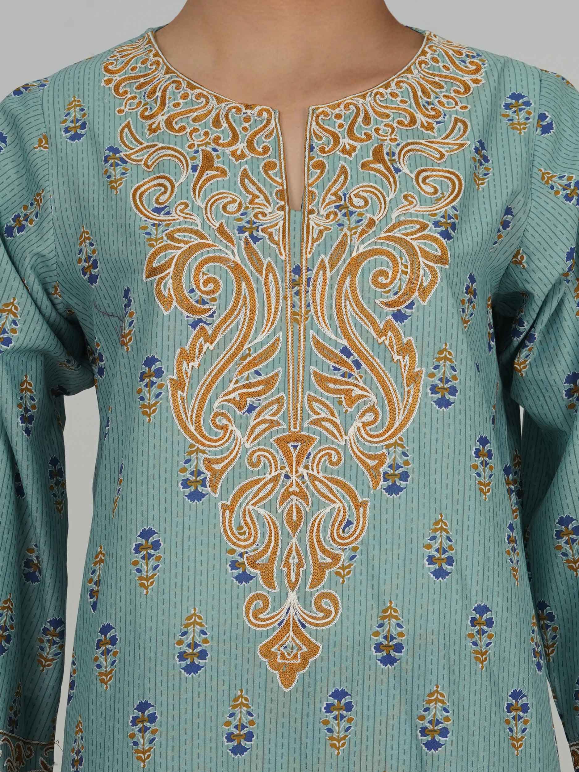 2 Piece Lawn Suit- Embroidered (Pret)