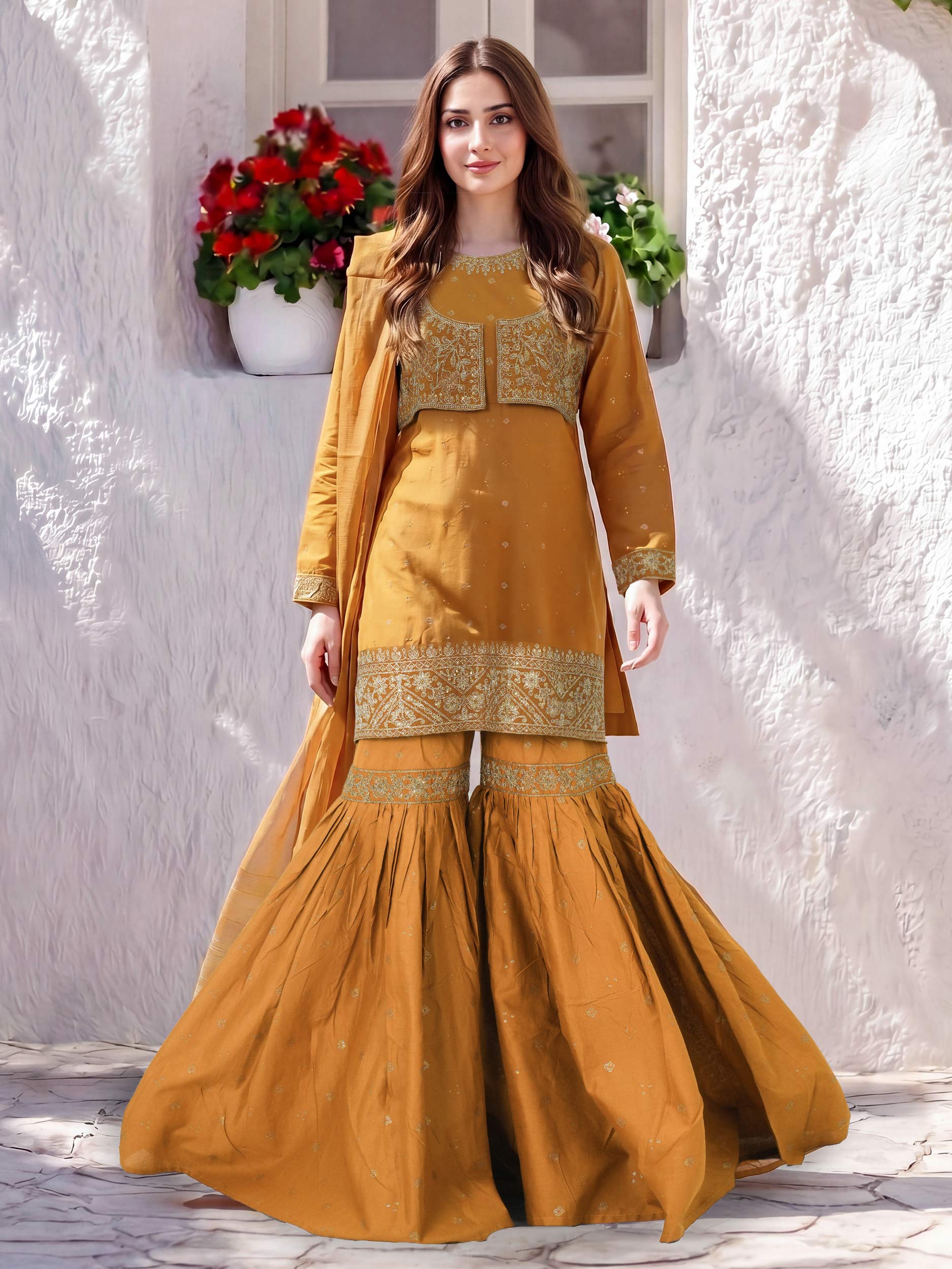 3 Piece Lawn Suit- Embroidered (Pret)
