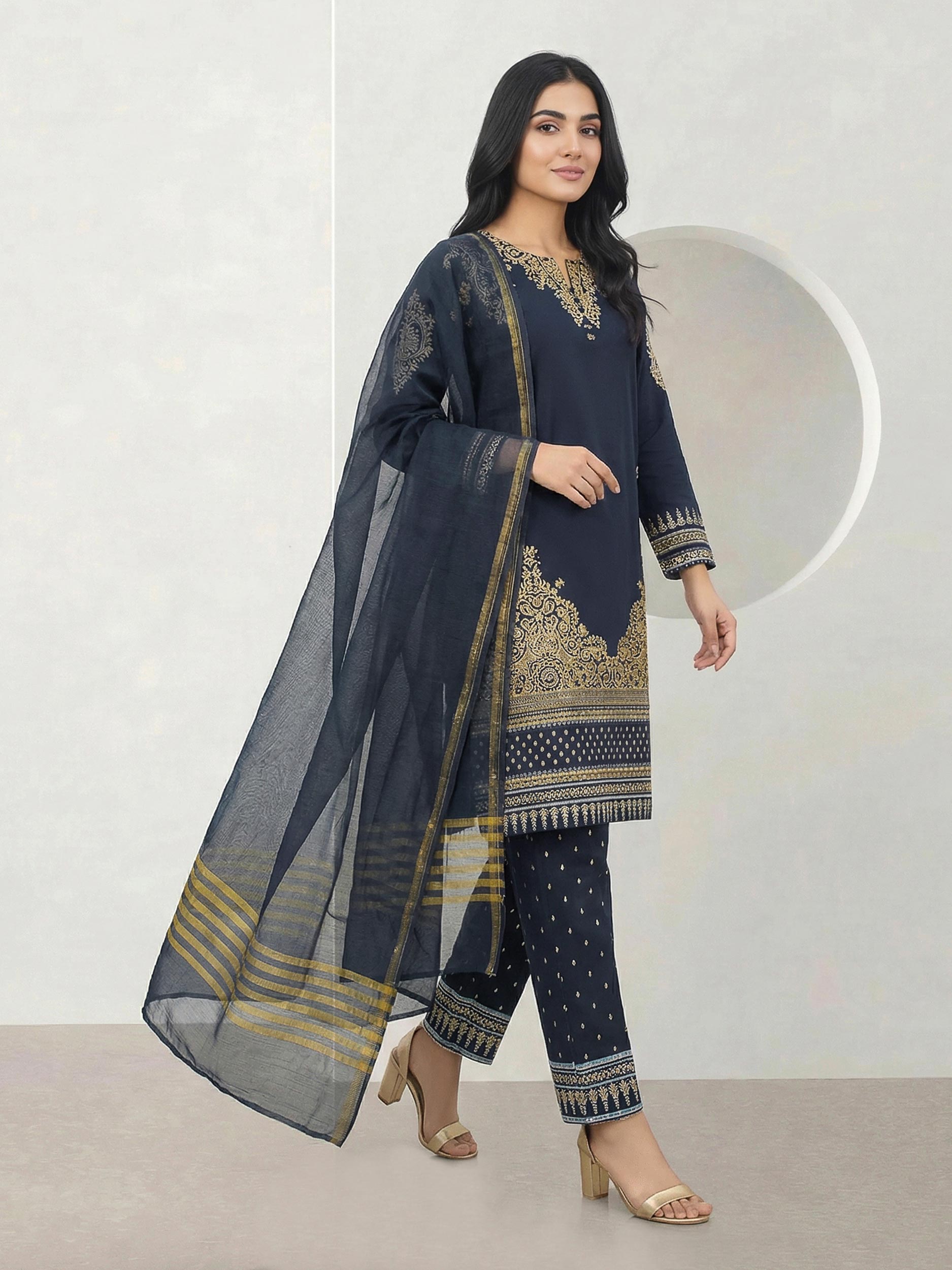 3 Piece Lawn Suit (Pret)