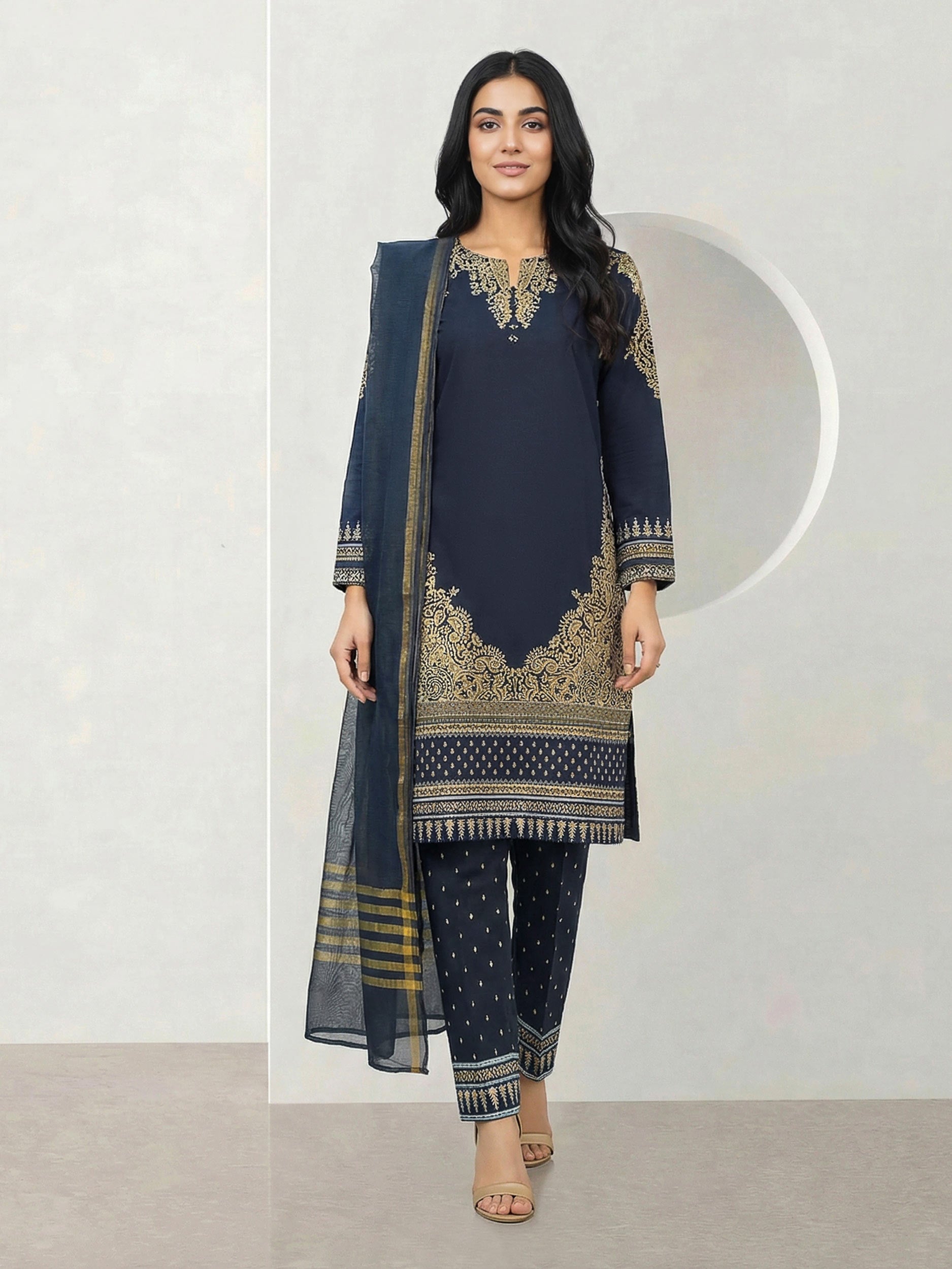 3 Piece Lawn Suit (Pret)