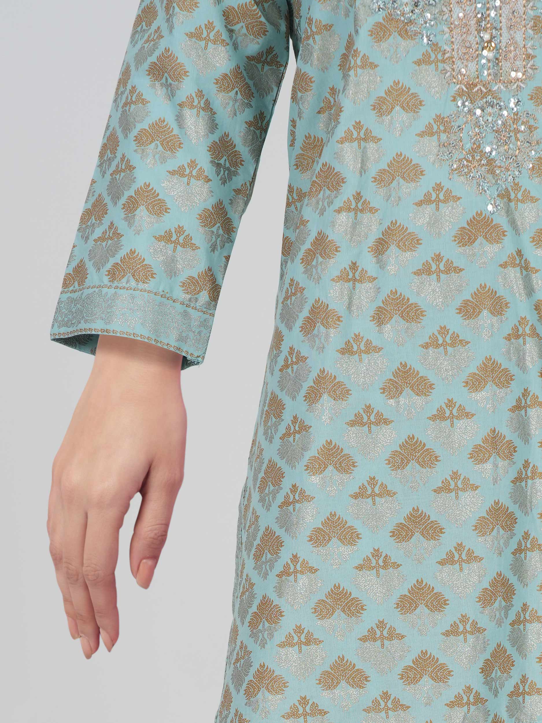 2 Piece Lawn Suit- Embroidered (Pret)