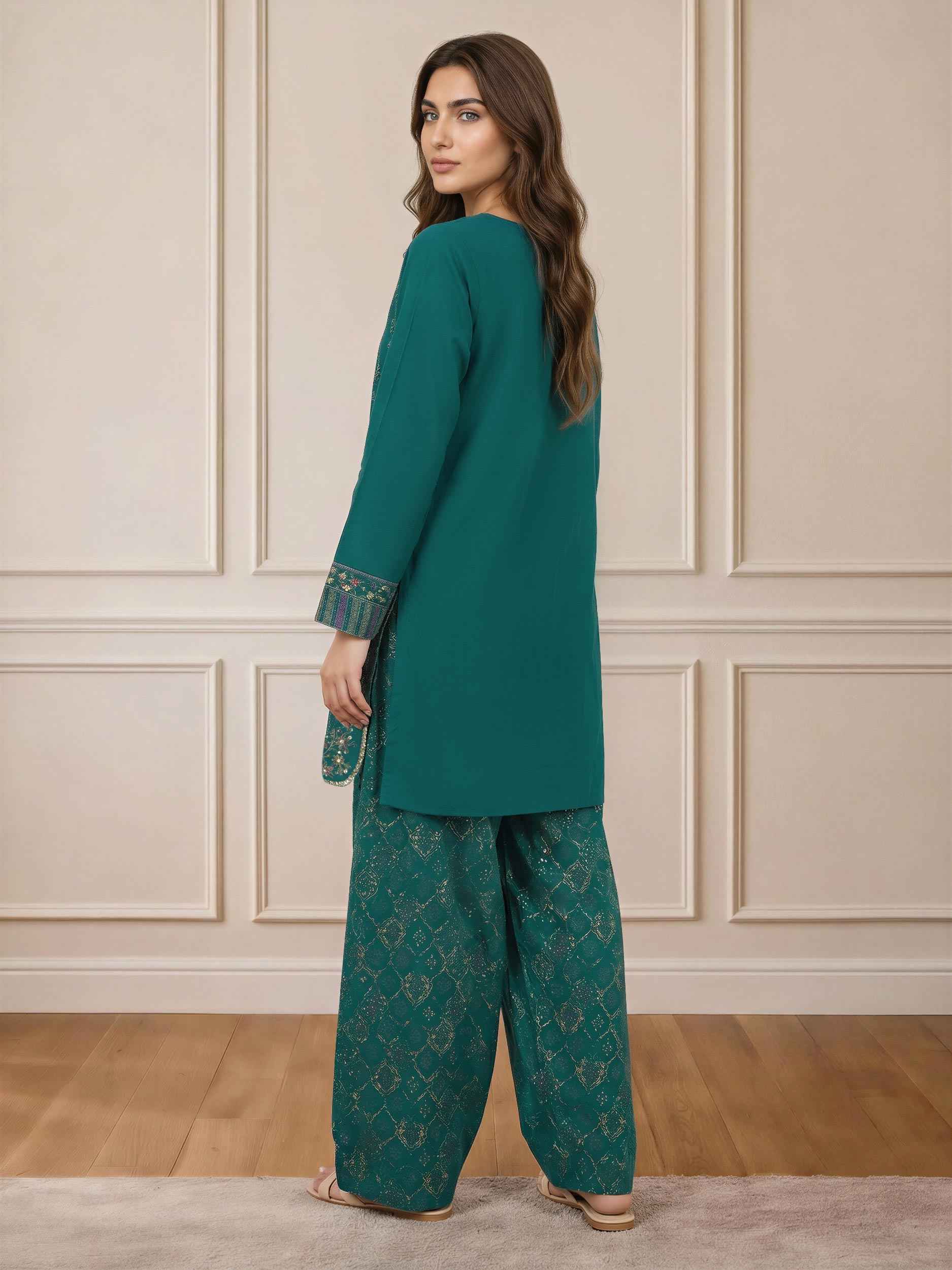 2 Piece Lawn Suit- Embroidered (Pret)