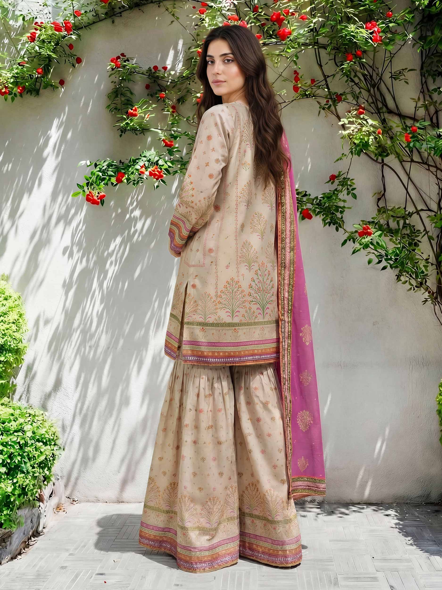 3 Piece Lawn Suit (Pret)