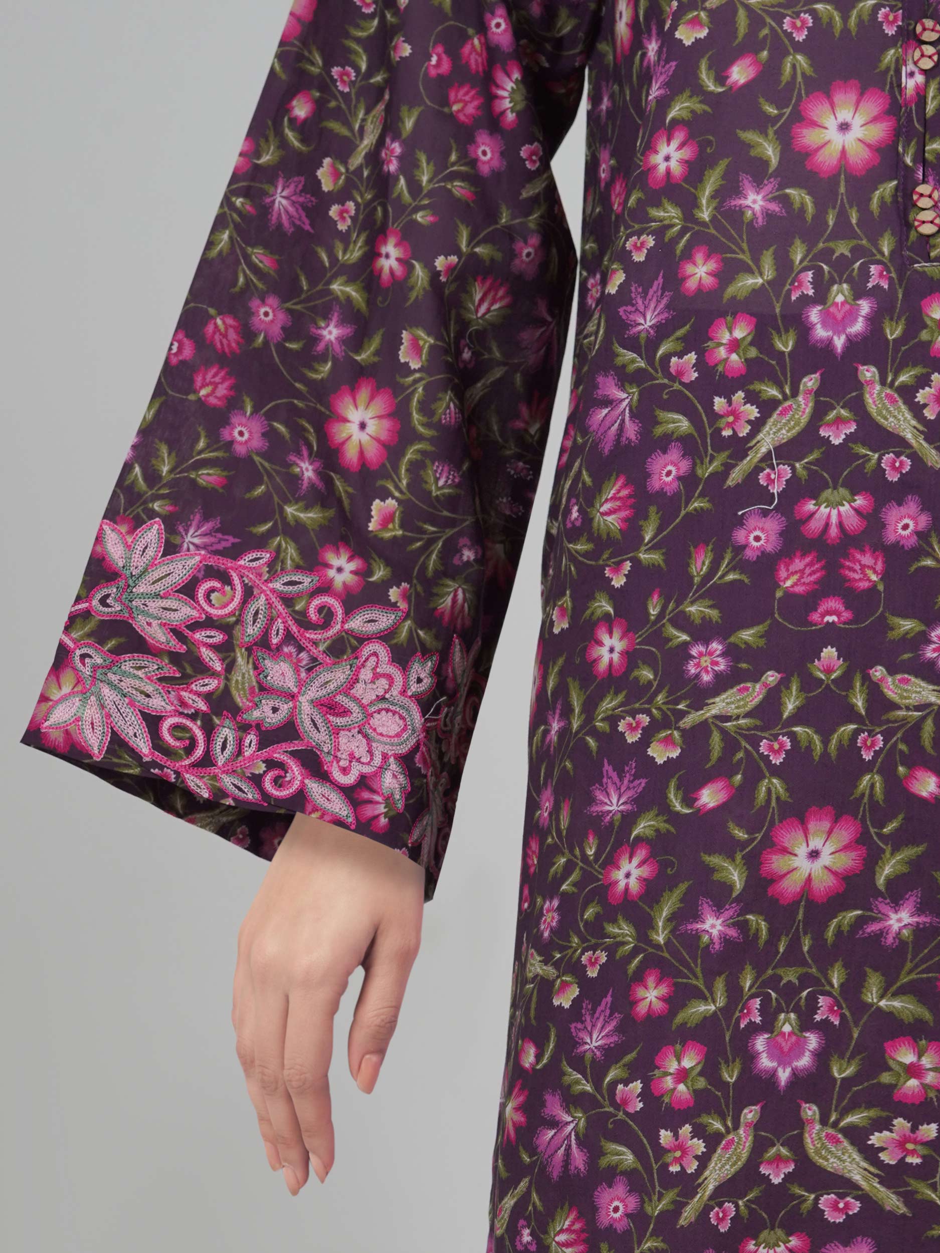2 Piece Lawn Suit- Embroidered (Pret)