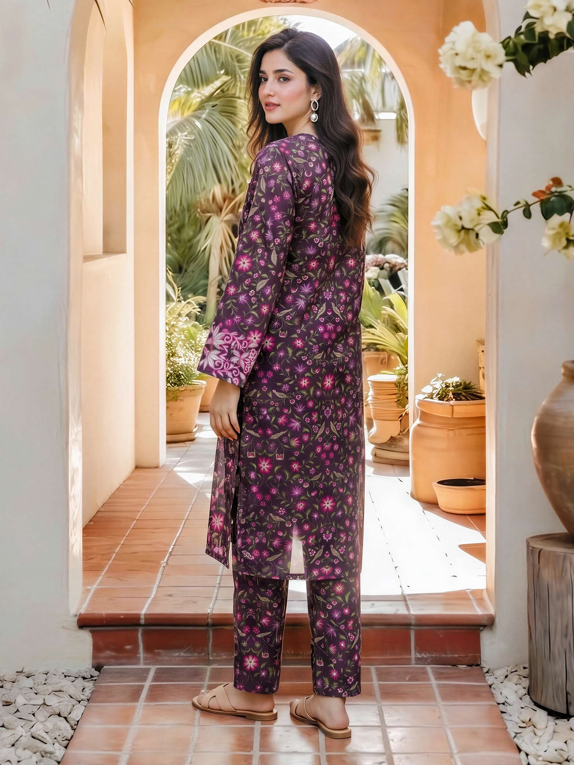 2 Piece Lawn Suit- Embroidered (Pret)