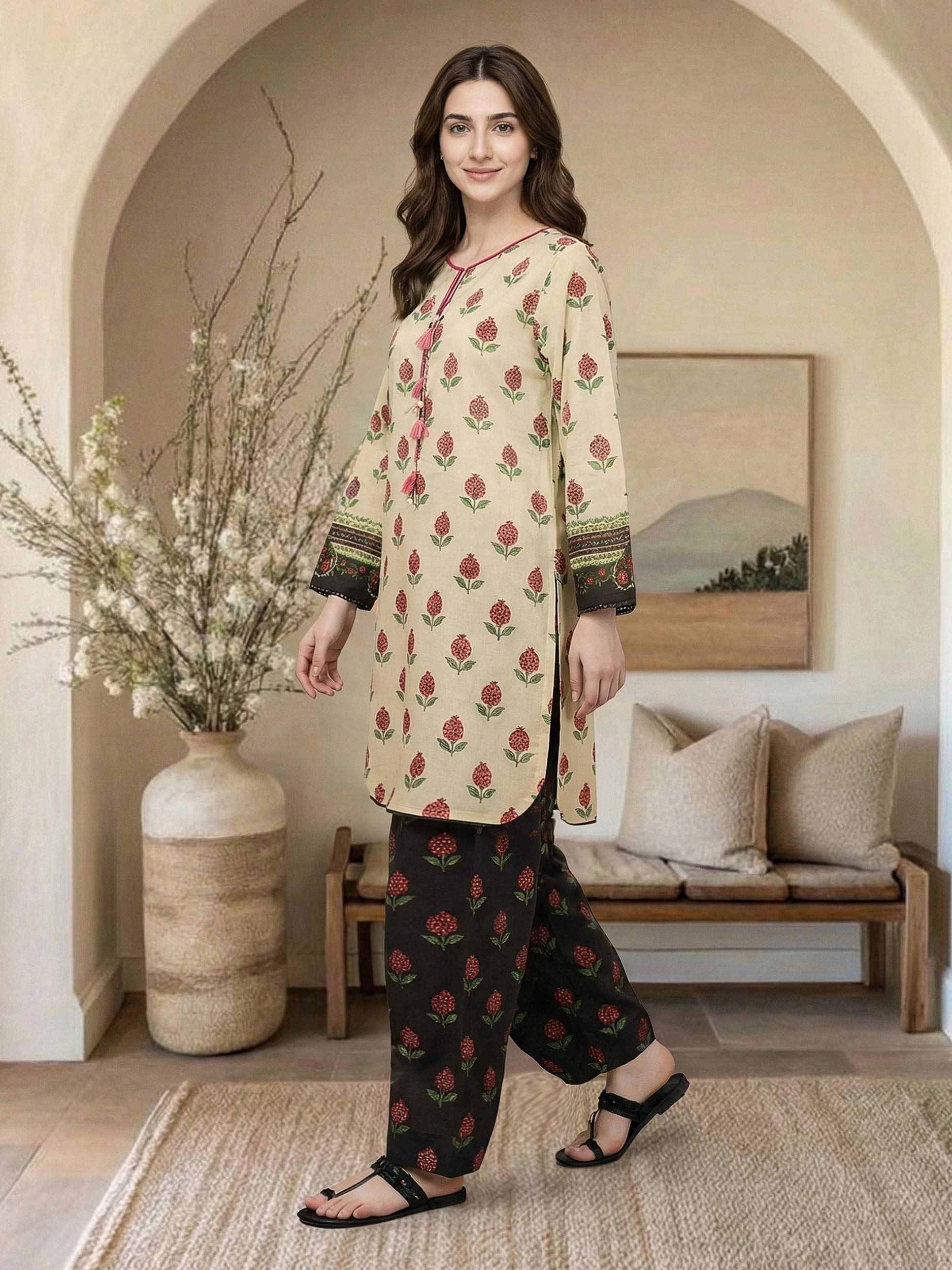 2 Piece Lawn Suit (Pret)