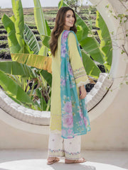 3 Piece Dobby Suit- Embroidered (Pret)