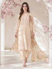 3 Piece Lawn Missouri Suit- Embroidered (Pret)