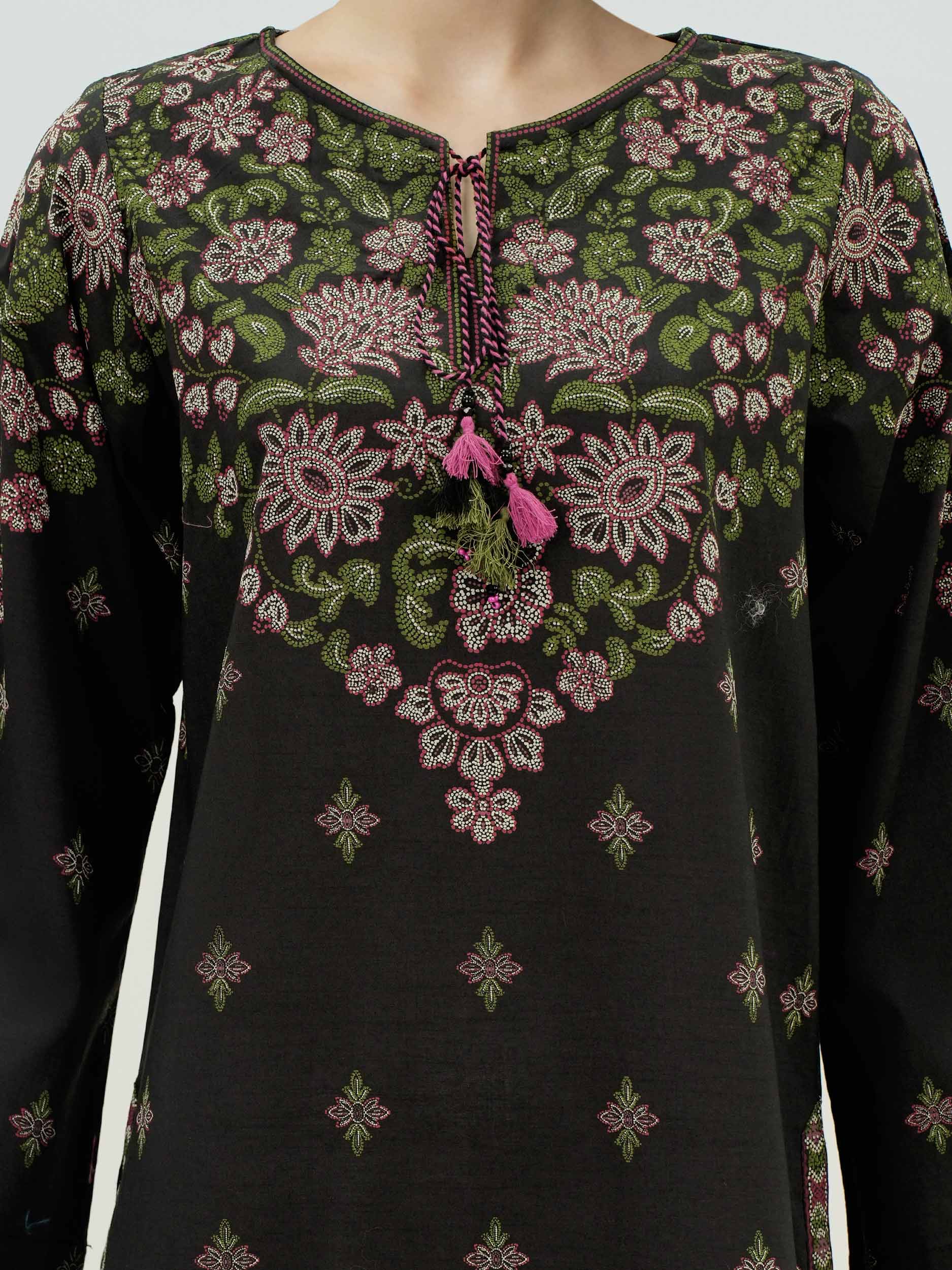 2 Piece Lawn Slub Suit (Pret)