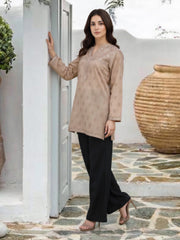 Lawn Slub Kurti- Embroidered (Pret)