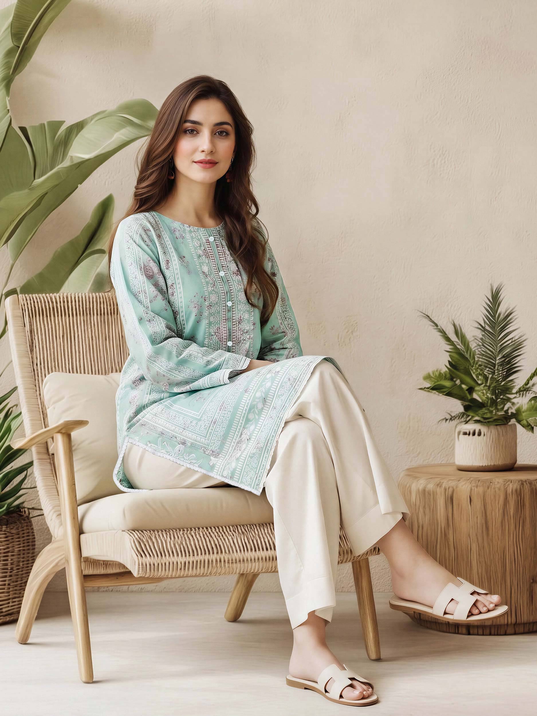 Lawn Shirt- Embroidered (Pret)
